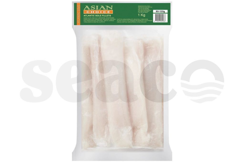 Tongfilet Atlantisch 80-120g 1kg DV