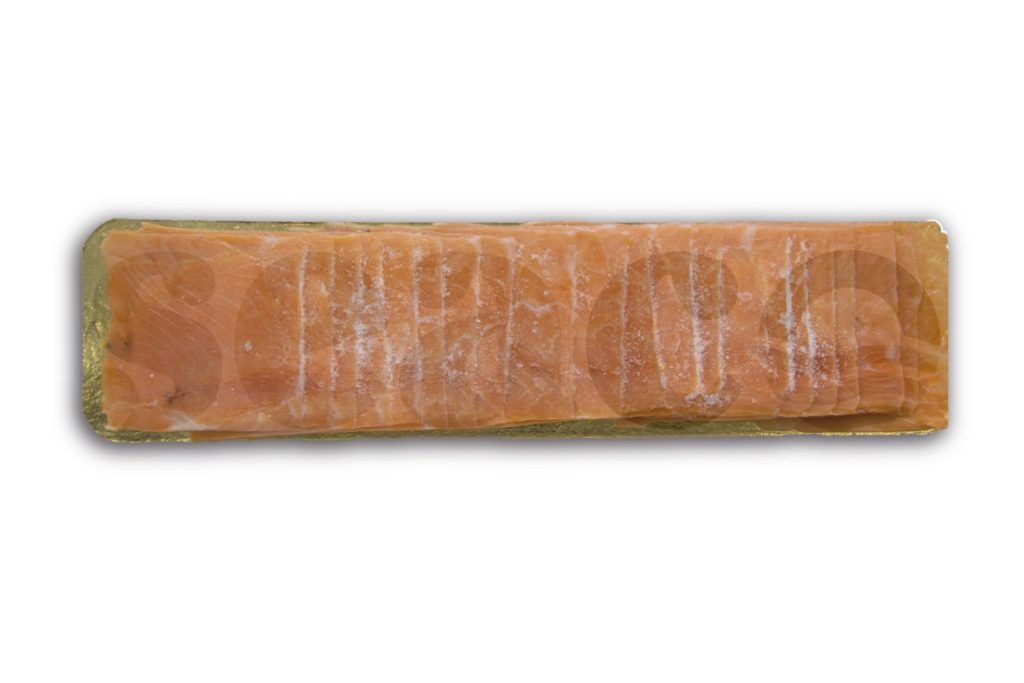 Zalmfilet gerookt portion control (sandwich) 20st 25g 7kg DV