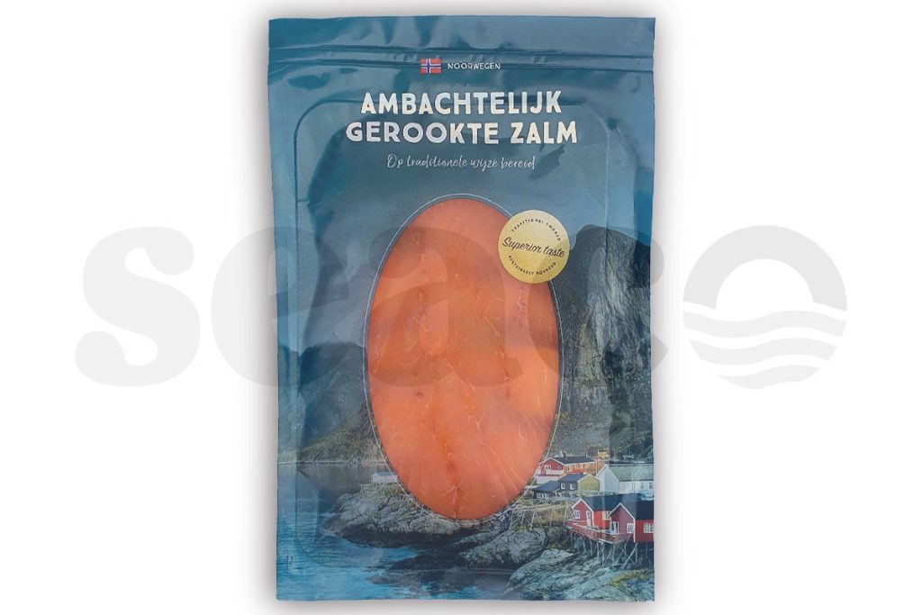 Zalmfilet gerookt kort gesneden 200g DV